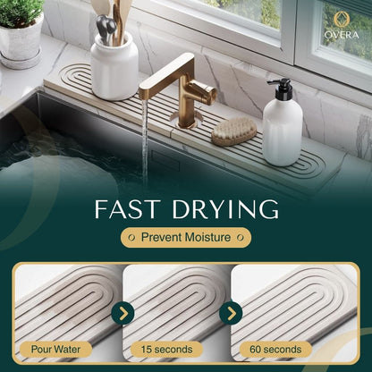 Ultra-Absorbent Sink Mat for Quick Drying and Freshness