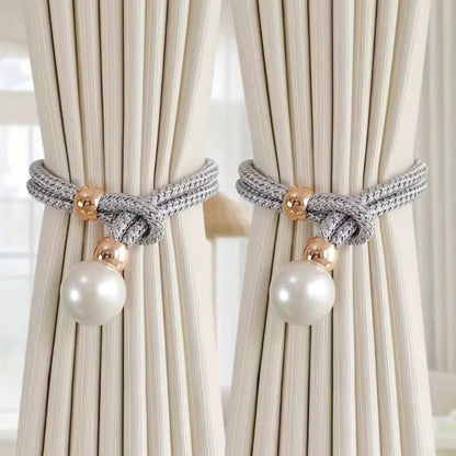 Chic Pearl Curtain Holdbacks | Set of 2