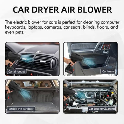 Cordless Turbo Air Blower | 200 MPH Airflow, 150,000 RPM | Rechargeable, Durable Plastic | Perfect for Electronics, Vehicles & Home