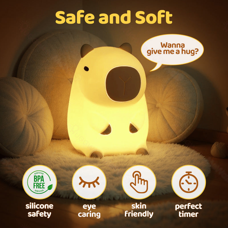 Capybara Squishy Night Light – Perfect Gift for All Ages