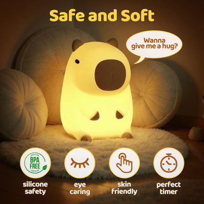 Capybara Squishy Night Light – Perfect Gift for All Ages