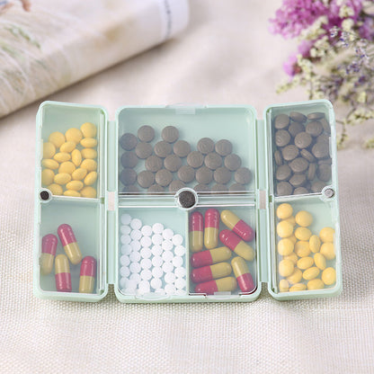 Portable Medication Organizer with 7 Compartments