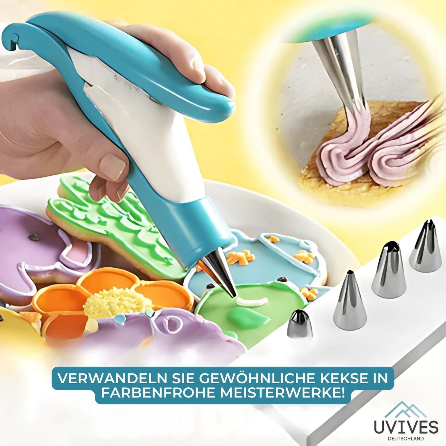 Multi-Functional Cake Decoration Pen and Glazing Tool