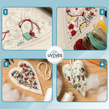 Handcrafted Christmas Decoration with Love for Winter