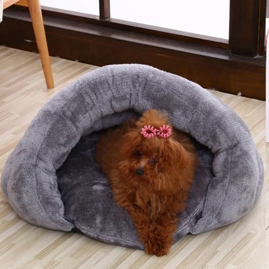 Cozy Den for Small Dogs - Comfortable Hideaway Bed