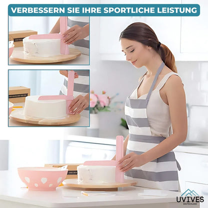 Adjustable Cake Smoother and Scraper Tool