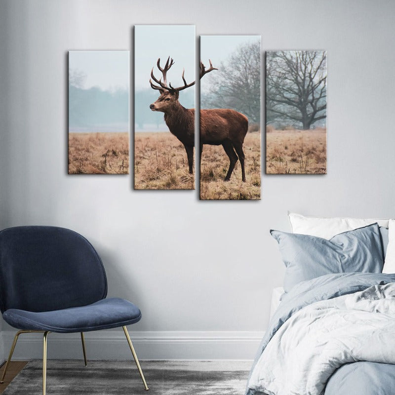 Serene Wilderness: 4-Piece Canvas Art Set