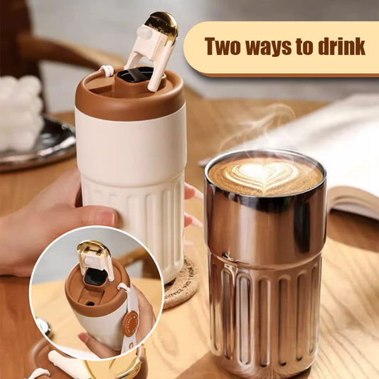Smart Insulated Coffee Mug with Temperature Display
