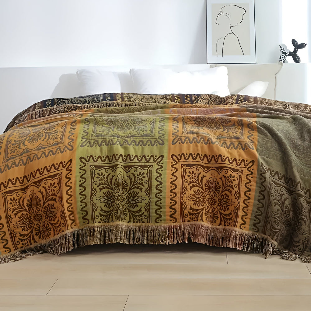 Bohemian Dream Tassel Cotton Blanket