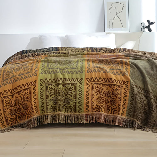Bohemian Dream Tassel Cotton Blanket