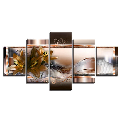 Stunning 5-Piece Floral Canvas Art Set