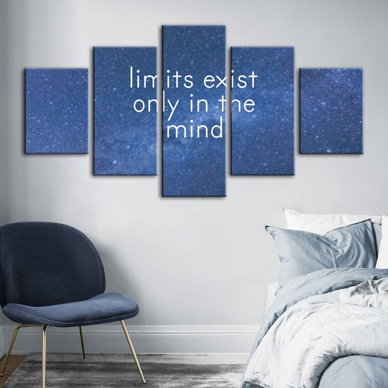 Inspiring Galaxy-Themed 5-Piece Canvas Art Set