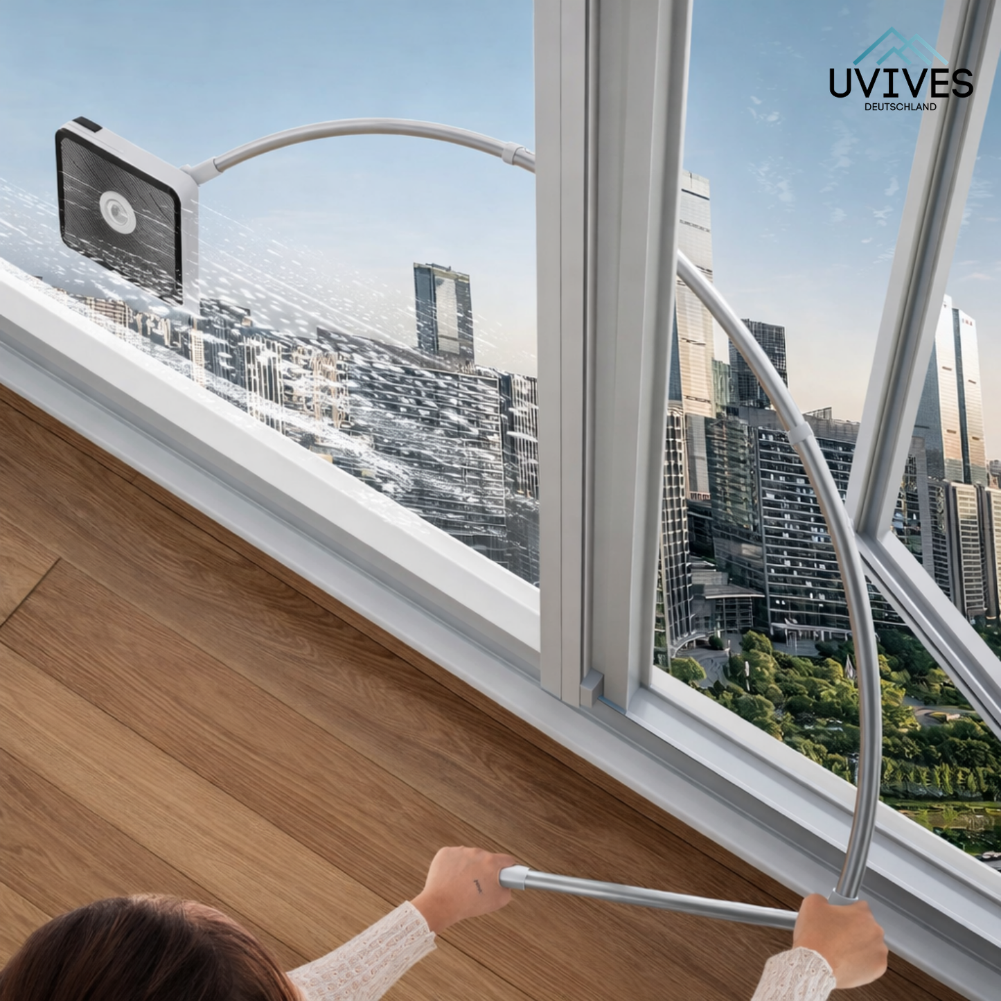 Window Cleaner with Double-Sided Magnetic Design – Quick and Easy