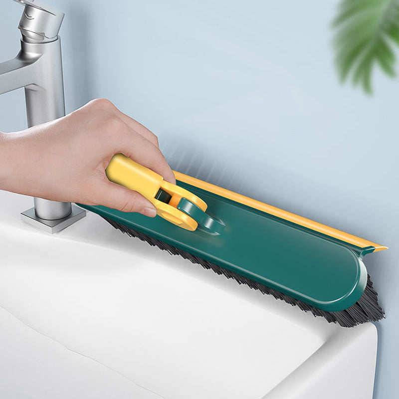 Dual-Function Floor Scrubber with Ergonomic Handle