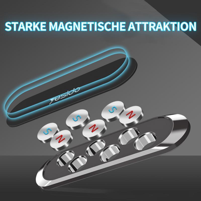 Compact 360-Degree Rotatable Magnetic Phone Holder - Strong Adhesive