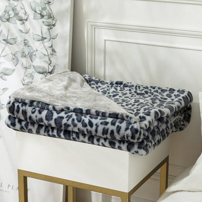 Savanna Luxe Leopard Print Throw Blanket