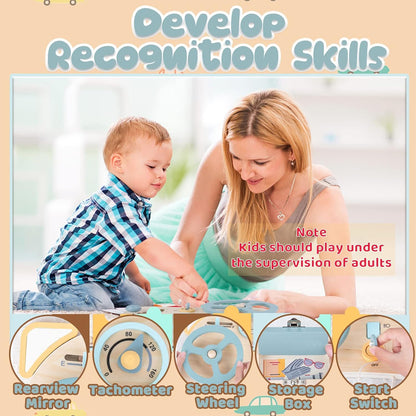Wooden Activity Board with Steering Wheel – Fun Learning Tool