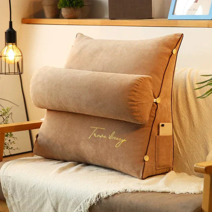 Wedge-Shaped Back Support Cushion