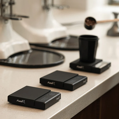 Compact Digital Coffee Scale Featuring Timer Function