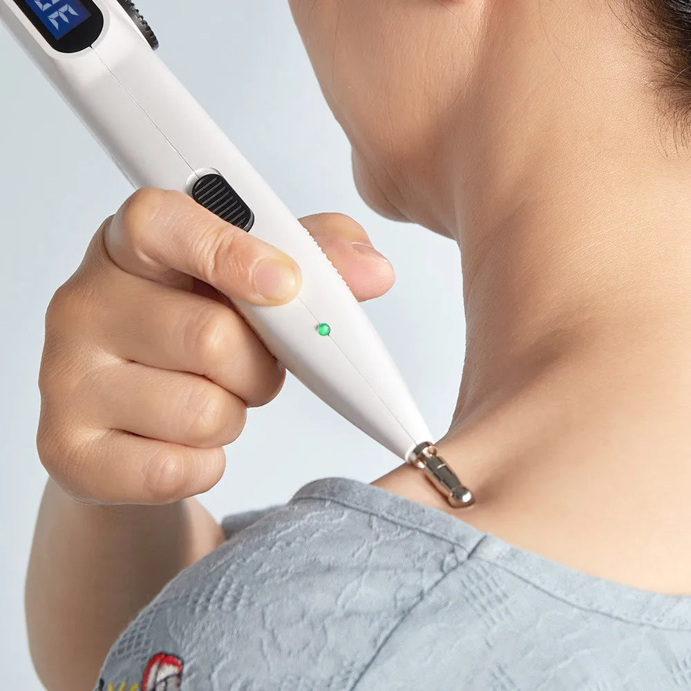 Rechargeable Massage Pen with 9 Intensity Settings, Audio Alert, 2 Probes
