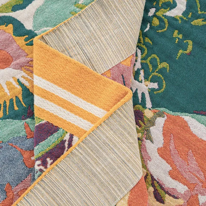 Elysian Garden Cotton Throw Blanket