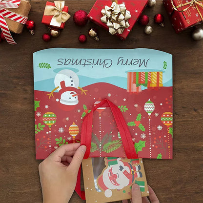 Colorful Holiday Gift Bags with Sturdy Handles - Assorted Designs