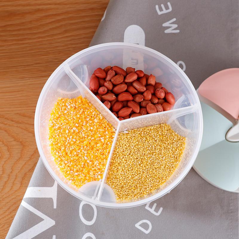 Versatile 4-Compartment Food Storage Jar - 2500ml