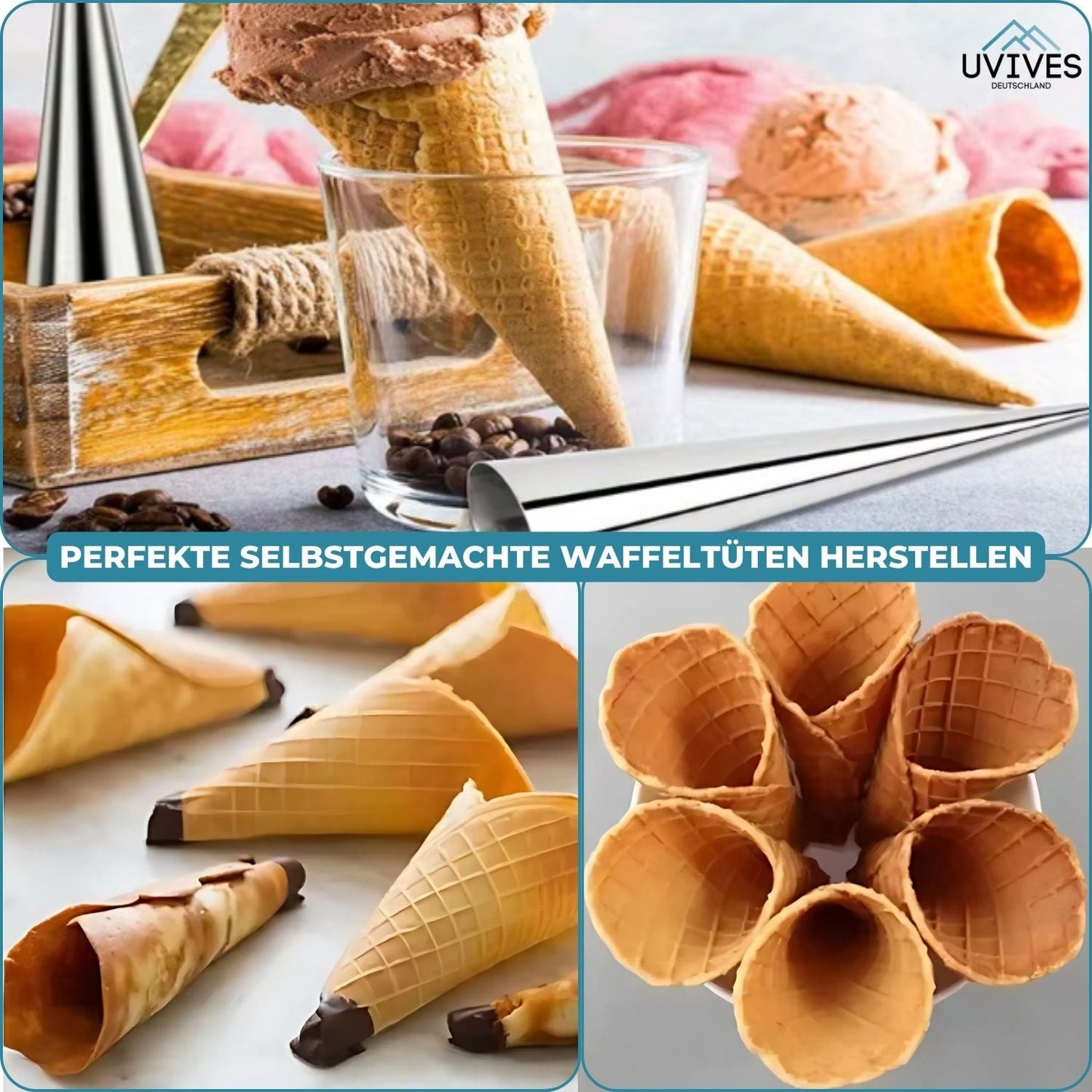 5+5 FREE | Cannoli Mold Set for Baking at Home!