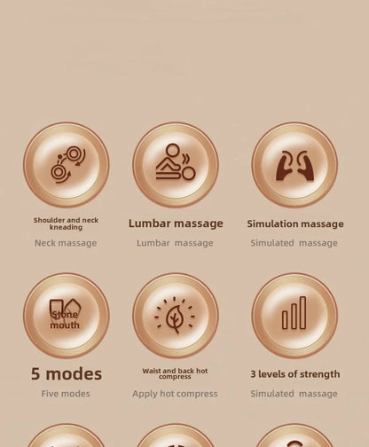Heat-Enhanced Massage Cushion – Full Body Vibration for Office & Car