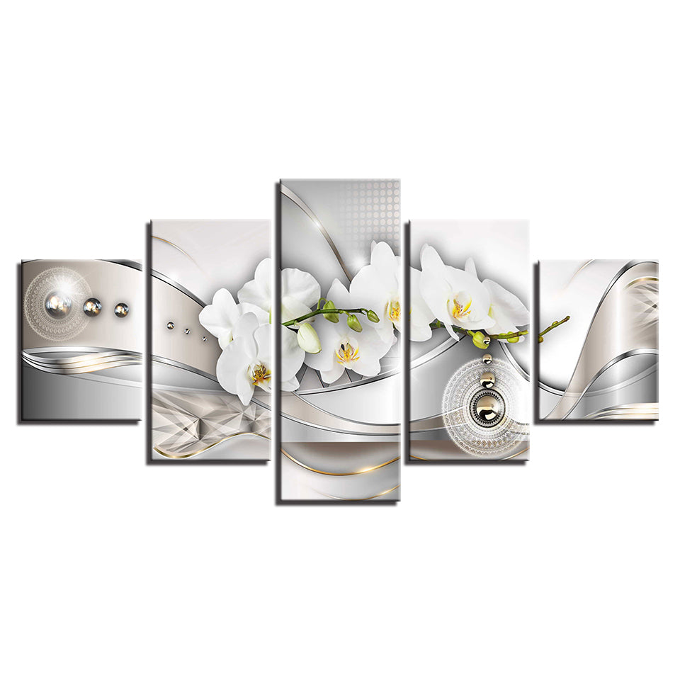 Stunning Floral Canvas Art Set - 5 Piece Collection