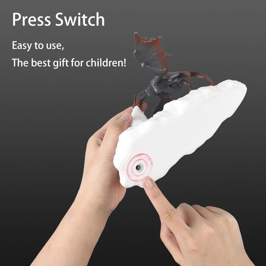 3D Printed LED Night Light - Fire Dragon Design