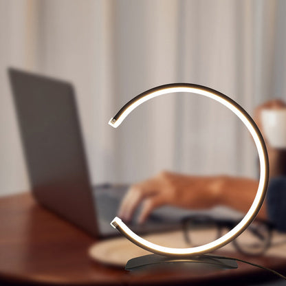 Modern Touch LED Accent Lamp - 3/4 Circle Table Light