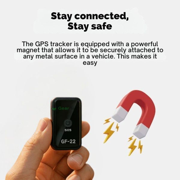 Motorcycle GPS Tracker - Waterproof, Magnetic, No Subscription Needed for Global Use