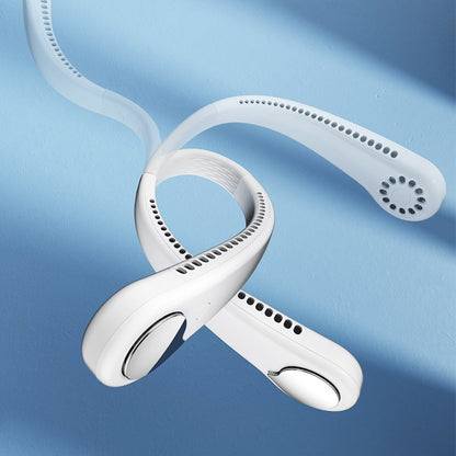 Rechargeable Bladeless Neck Fan – Portable Personal Cooling Device