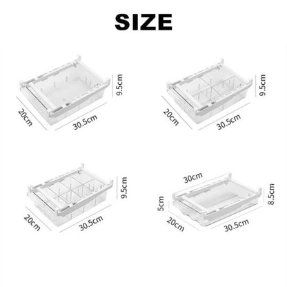 Space-Saving Refrigerator Drawer Organizer