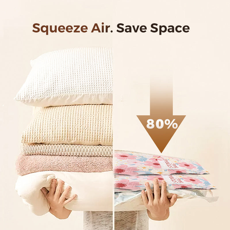 SpaceSaver Vacuum Storage Bags for Clothes & Bedding | Airtight, Reusable & Compact for Home & Travel
