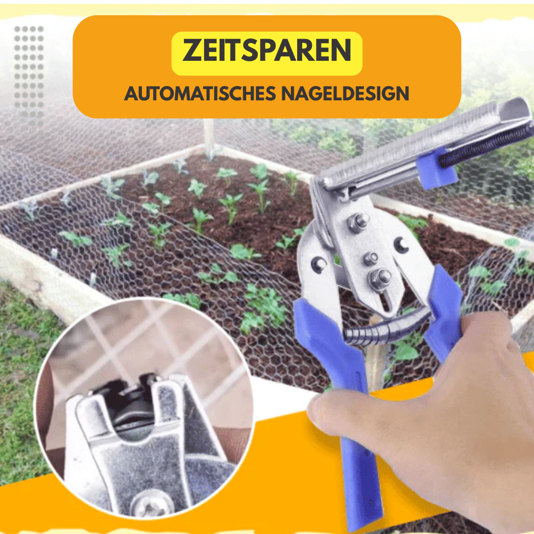 Precision Wire Fastening Tool with 600 Clips | Ergonomic Steel Construction