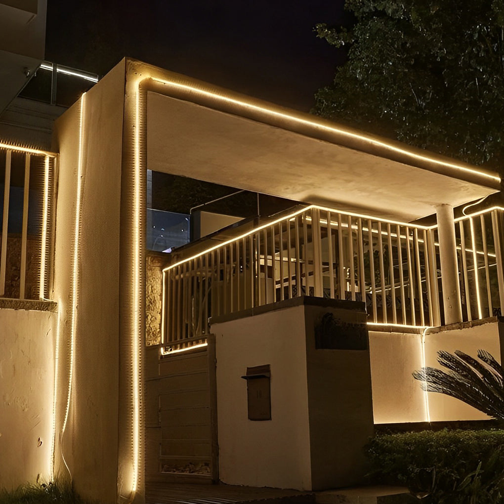 Waterproof 24V Recessed Flat LED Strip Lights for Deck and Step Illumination