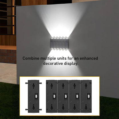 Modern Solar Wall Lights for Outdoor Use - Up and Down Design