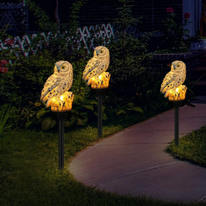 Outdoor Solar LED Light – Decorative Owl Lamp for Garden and Patio