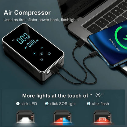Portable Wireless Tire Inflator for Effortless Convenience