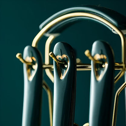 Elegant Gold-Plated Kitchen Utensil Collection