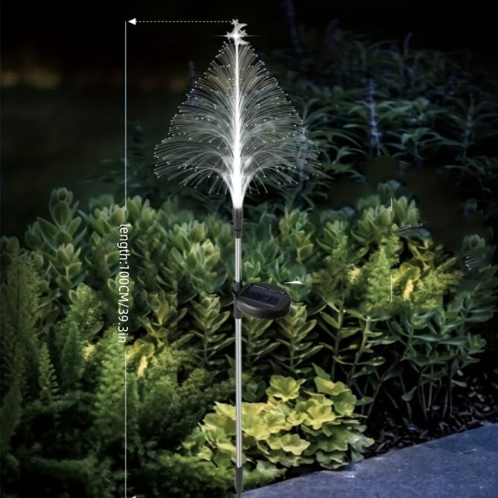 Solar Garden Light Set with 3 Color Changing LED Lights