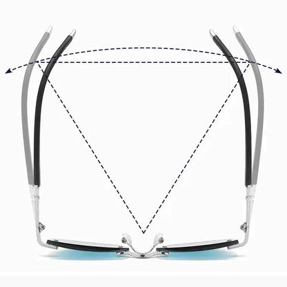 Sapphire Anti-Blue Light Reading Glasses and Sunglasses for Wide and Near Vision
