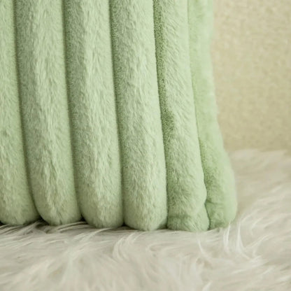 Comfort Haven Plush Cushion Cover in Tranquil Green