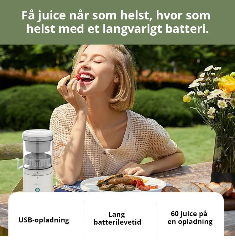 Portable Wireless Juice Extractor for Fresh Drinks Anywhere