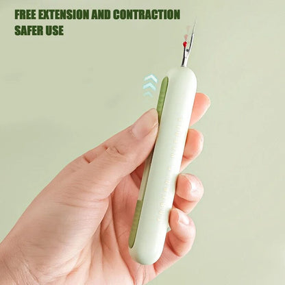 Dual Function Needle Threader and Stitch Remover Tool