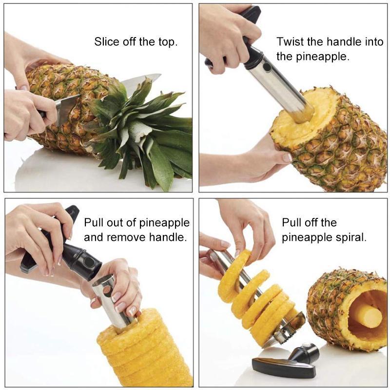 Pineapple Corer and Slicer Tool