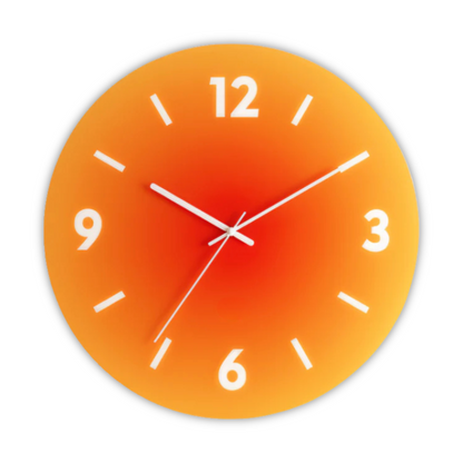 Modern Decorative Wall Clock with Glass Design