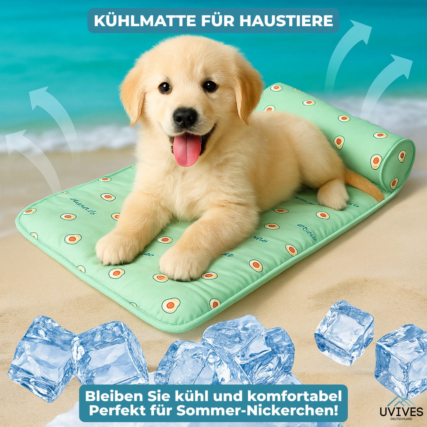 50% OFF | Ice Silk Cooling Mat for Dogs and Cats [Last Day Discount]